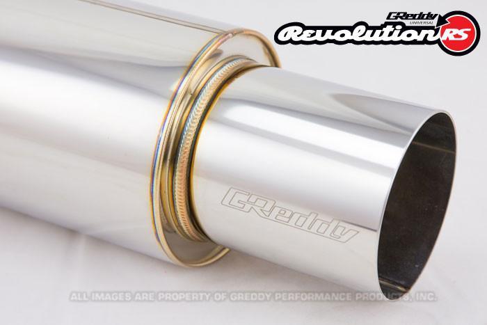 Universal 2.5" Revolution RS Muffler (140) and Tip (102)