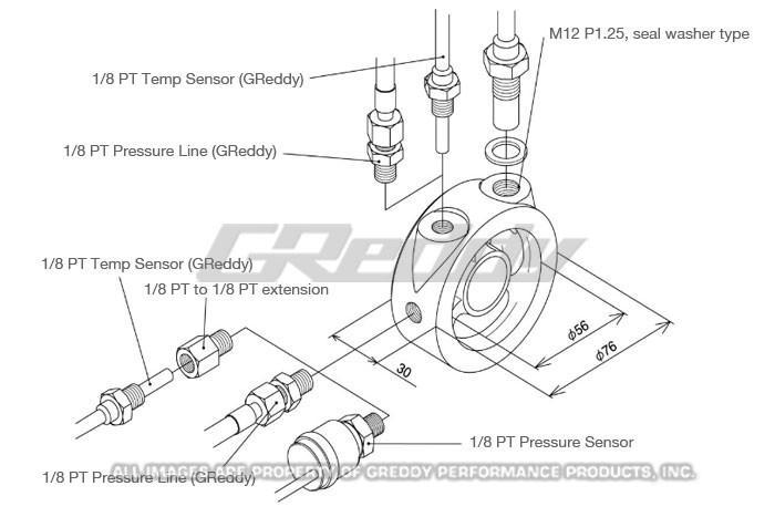 Oil Filter Block Sensor Adapter - Universal