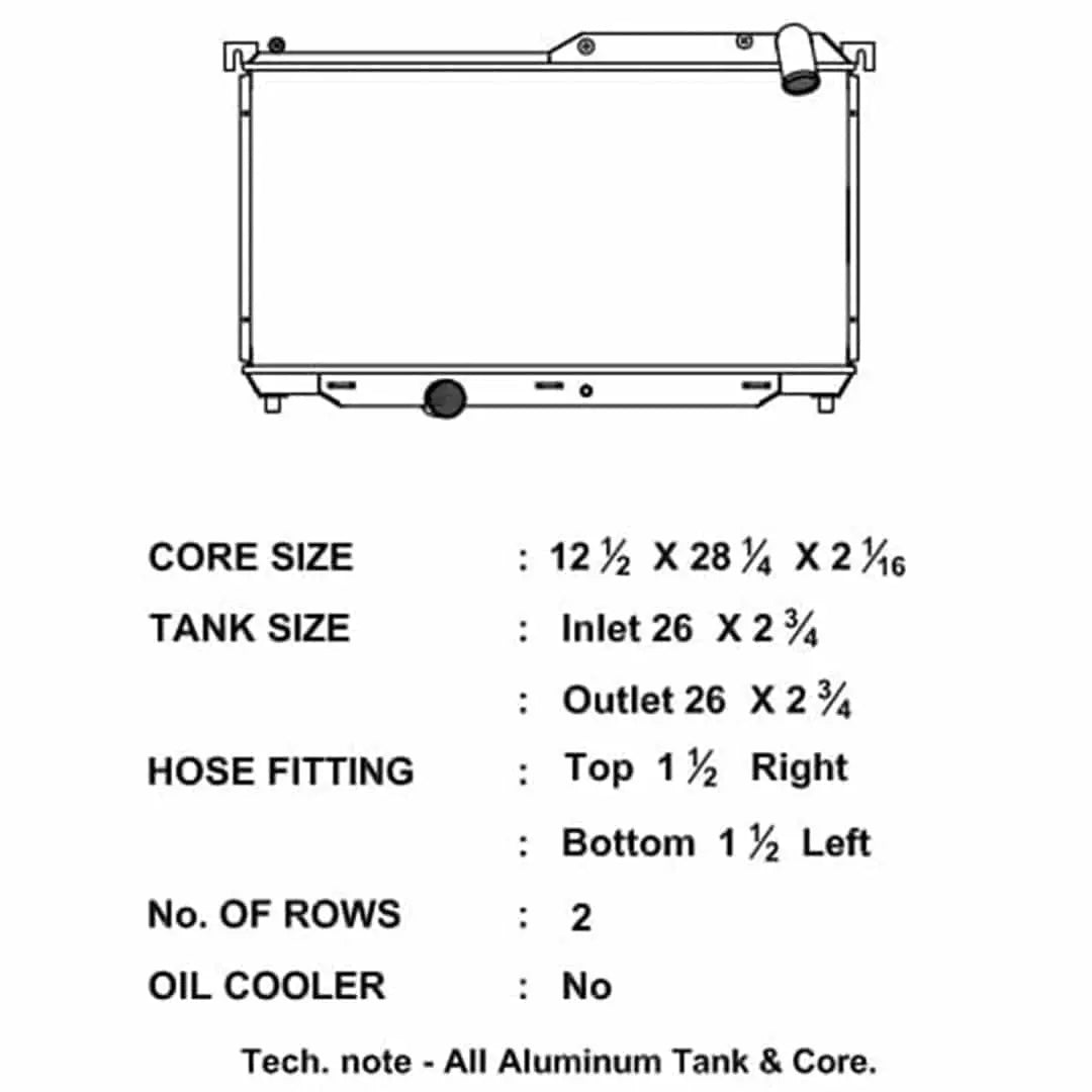 High-Performance Aluminum Radiator, FD3S