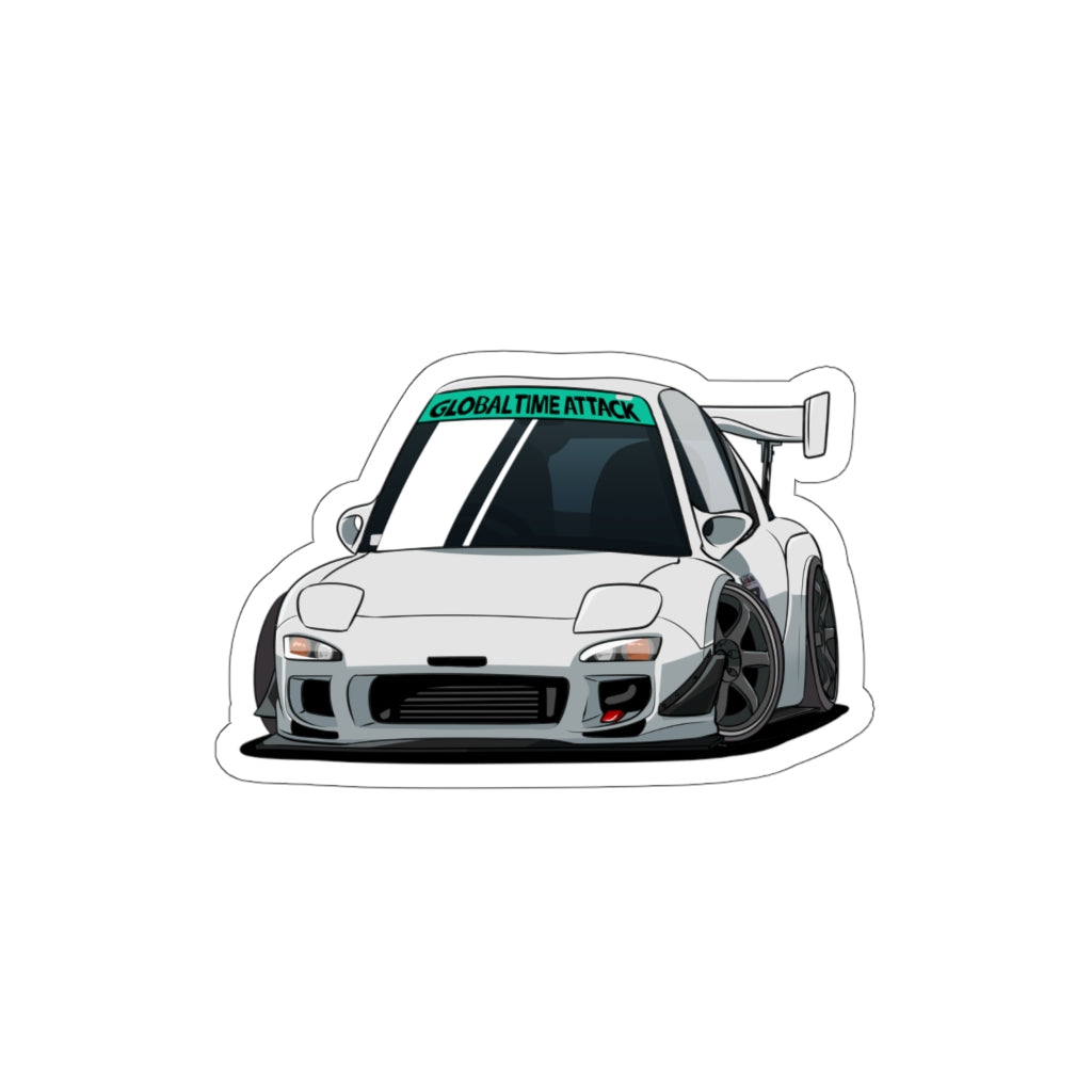 Track Mode RX-7 Mini-FD3S Die-Cut Sticker
