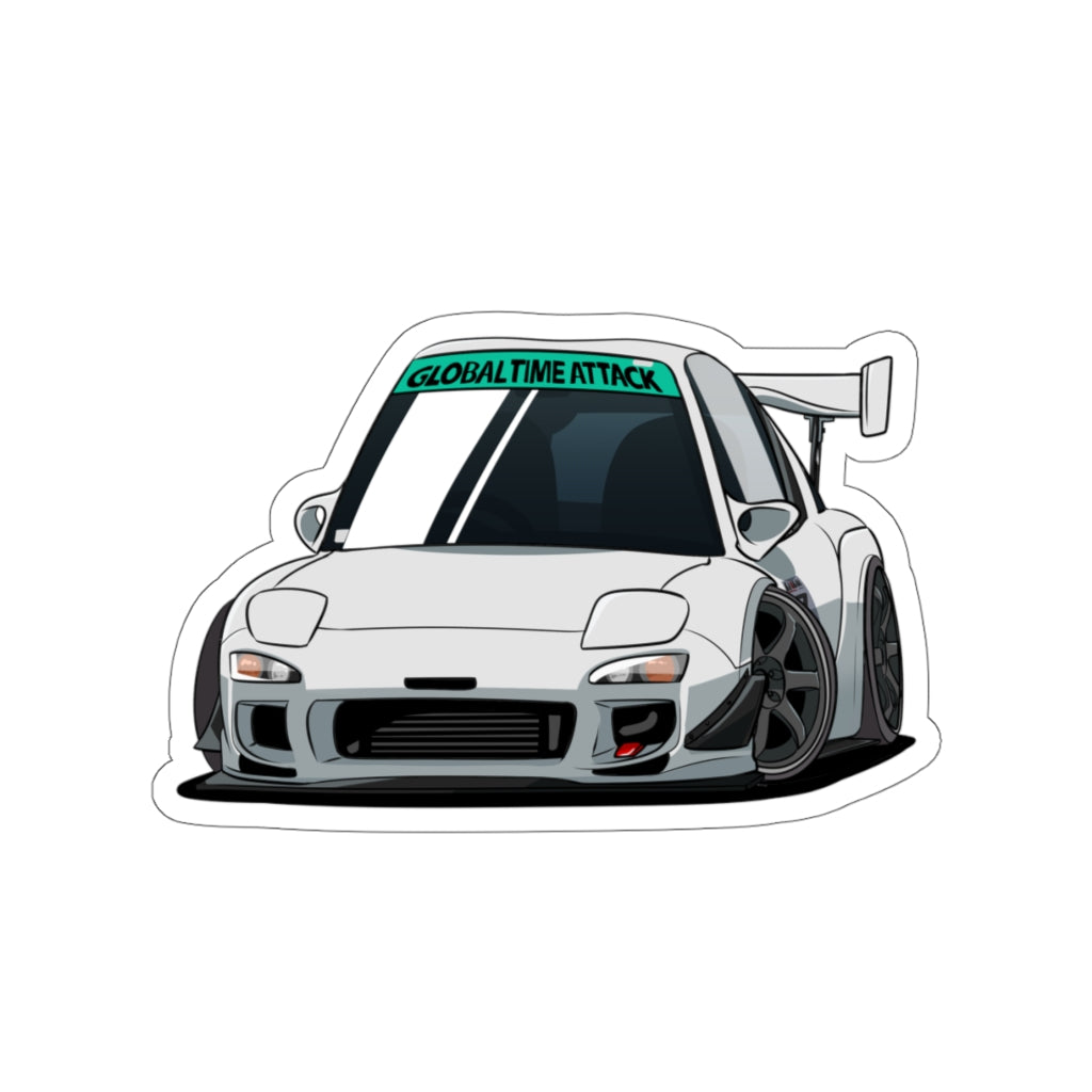 Track Mode RX-7 Mini-FD3S Die-Cut Sticker