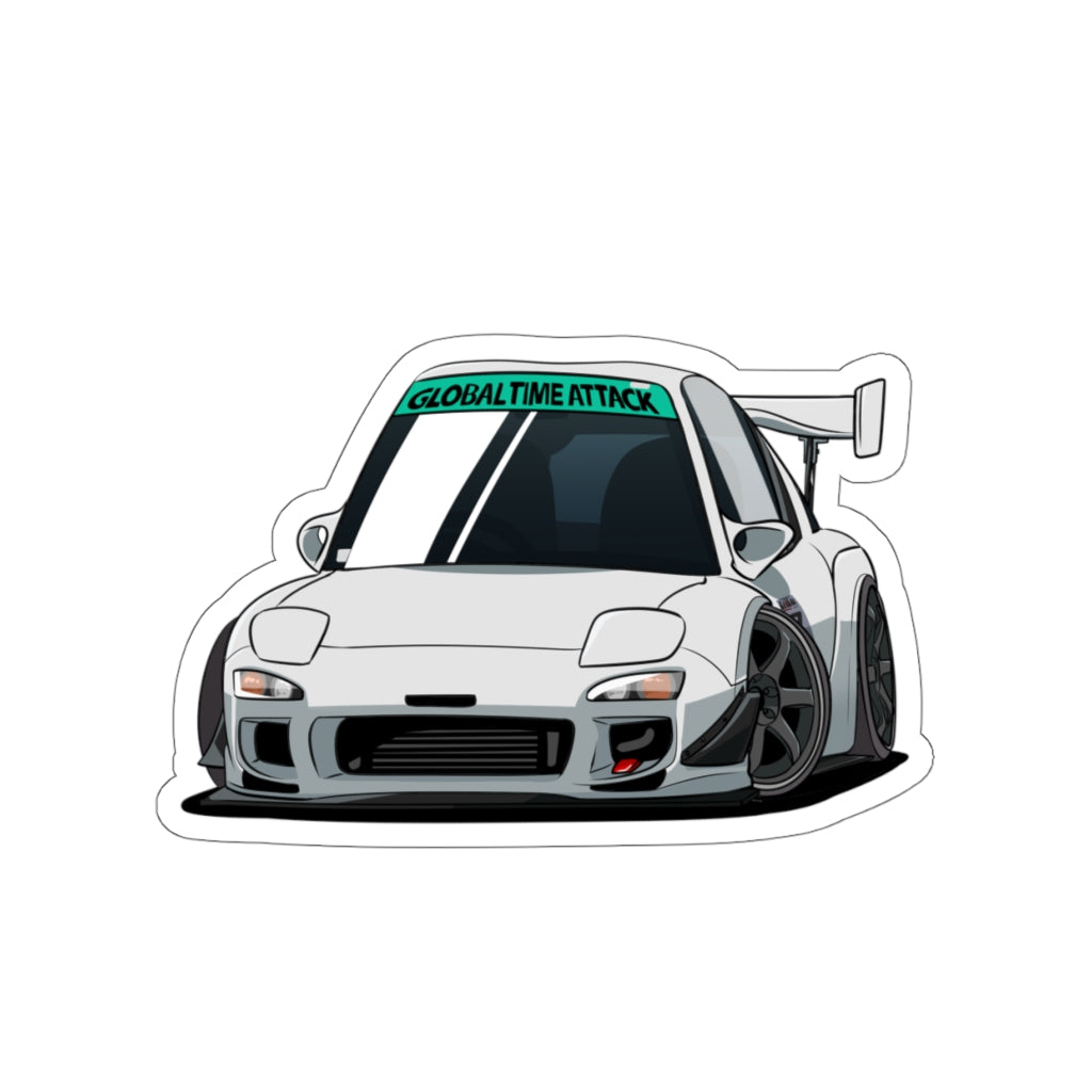 Track Mode RX-7 Mini-FD3S Die-Cut Sticker