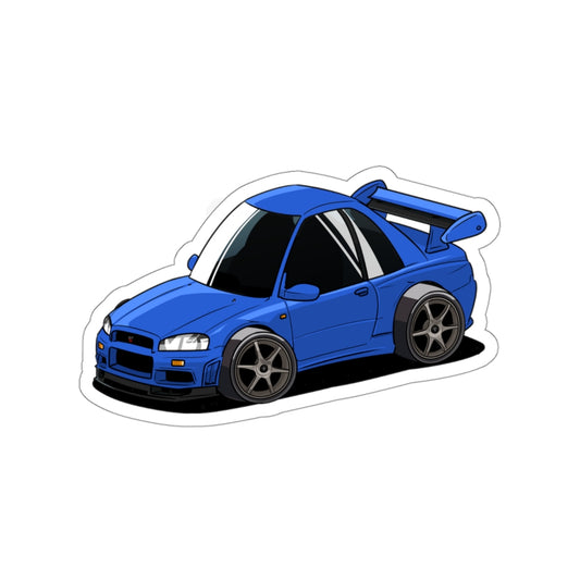 R34 GT-R Die-Cut Stickers