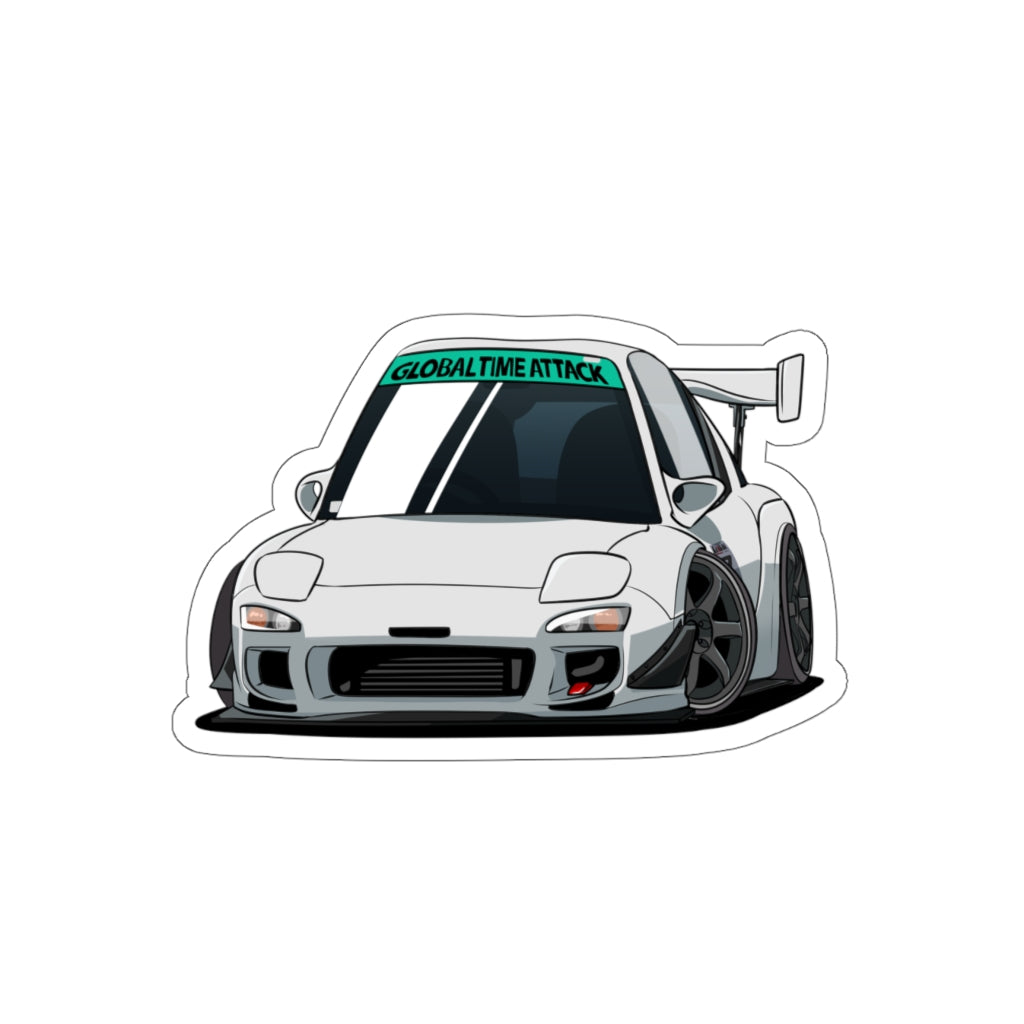 Track Mode RX-7 Mini-FD3S Die-Cut Sticker