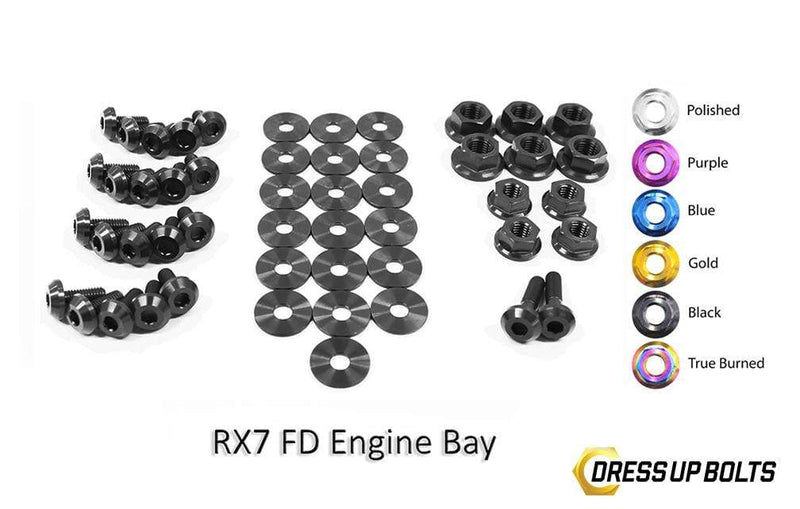 Titanium Hardware Engine Bay Kit, FD3S