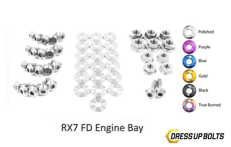 Titanium Hardware Engine Bay Kit, FD3S