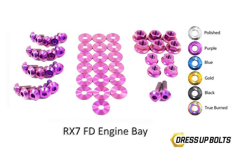 Titanium Hardware Engine Bay Kit, FD3S