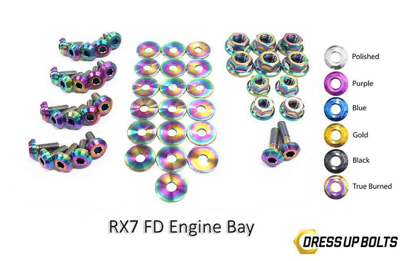 Titanium Hardware Engine Bay Kit, FD3S
