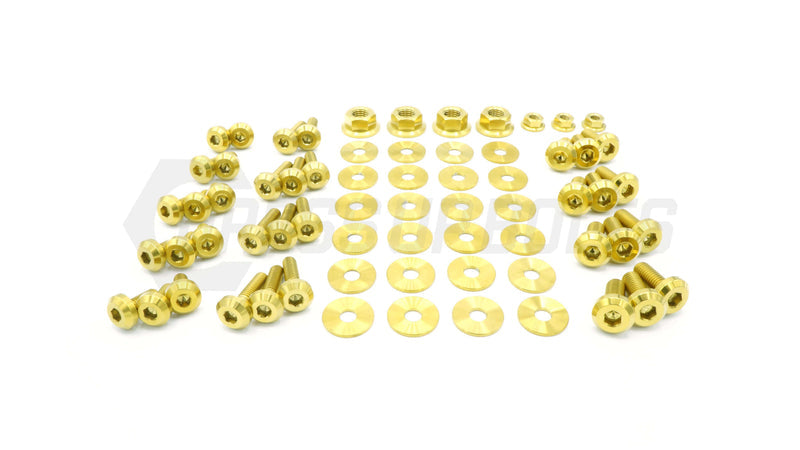 Titanium Hardware Engine Bay Kit, R32