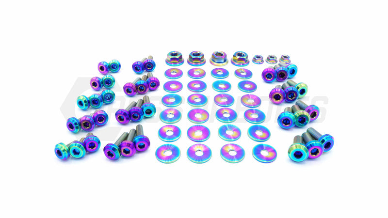 Titanium Hardware Engine Bay Kit, R32