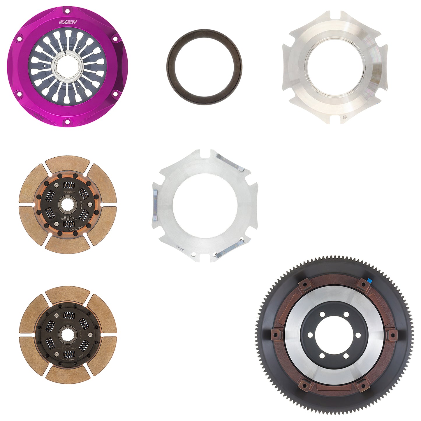 Stage 4 Hyper Twin Metallic Clutch and Flywheel Kit, FD3S