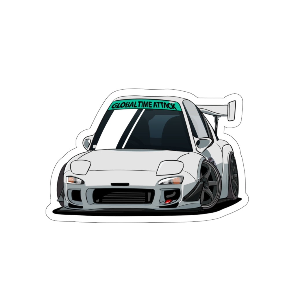 Track Mode RX-7 Mini-FD3S Die-Cut Sticker