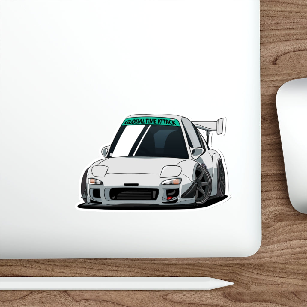 Track Mode RX-7 Mini-FD3S Die-Cut Sticker
