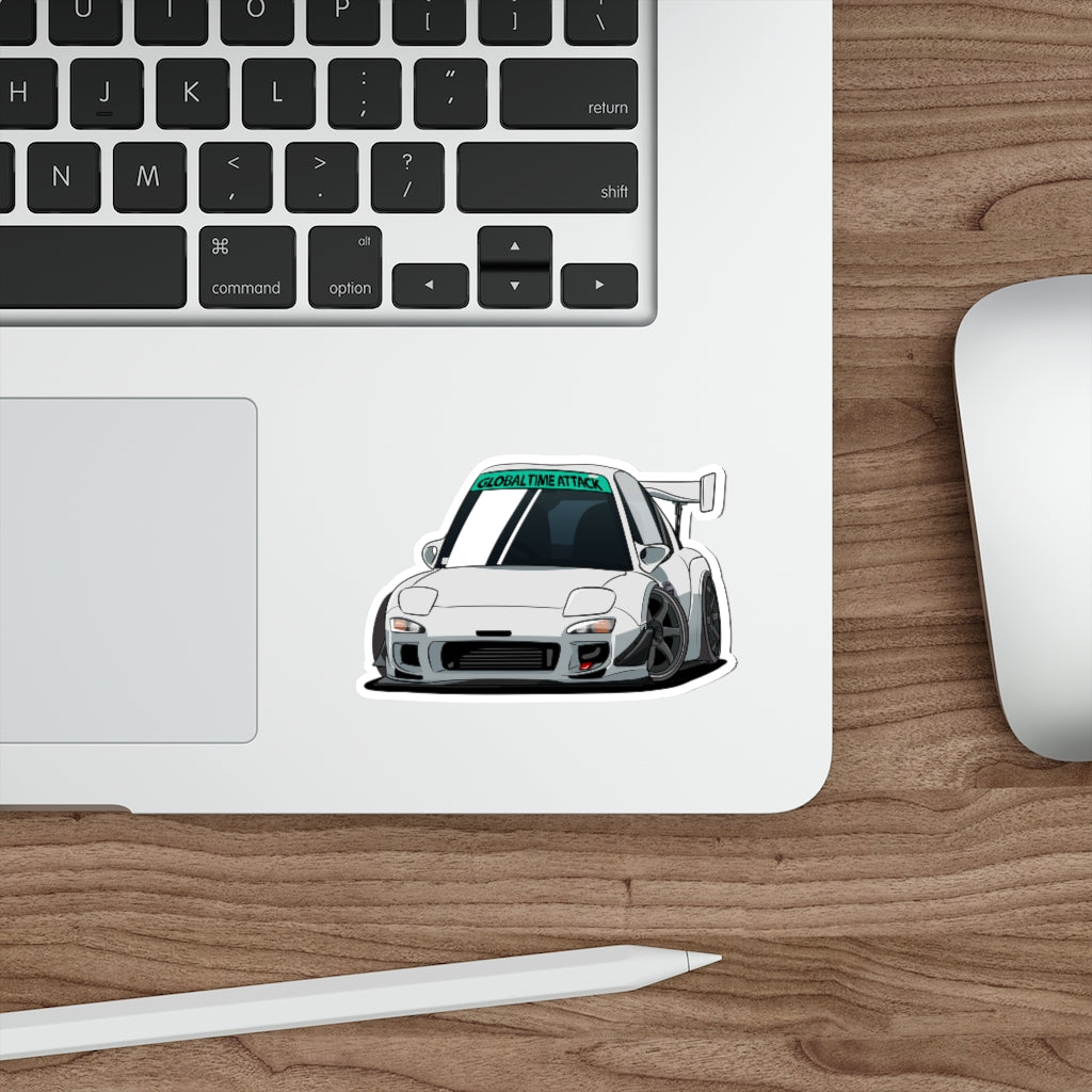 Track Mode RX-7 Mini-FD3S Die-Cut Sticker