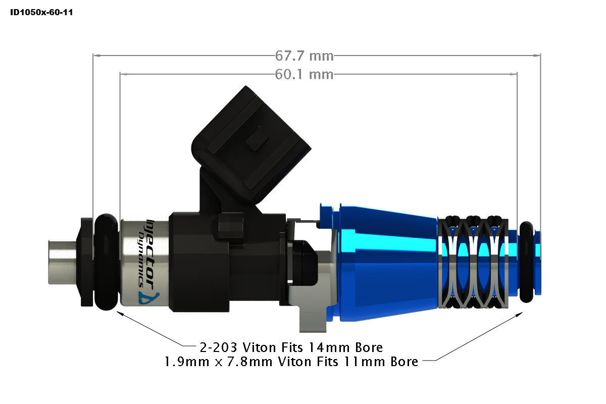 11mm ID1050x Fuel Injectors (RB26DETT)