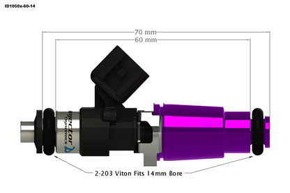 14mm ID1050x Fuel Injectors (RB26DETT)