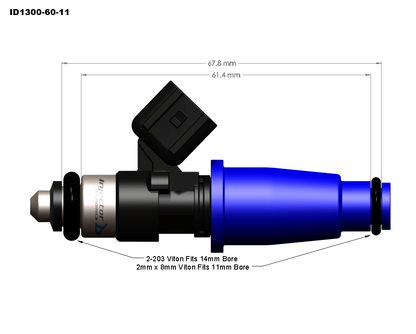 11mm ID1300x² Fuel Injectors (RB26DETT)