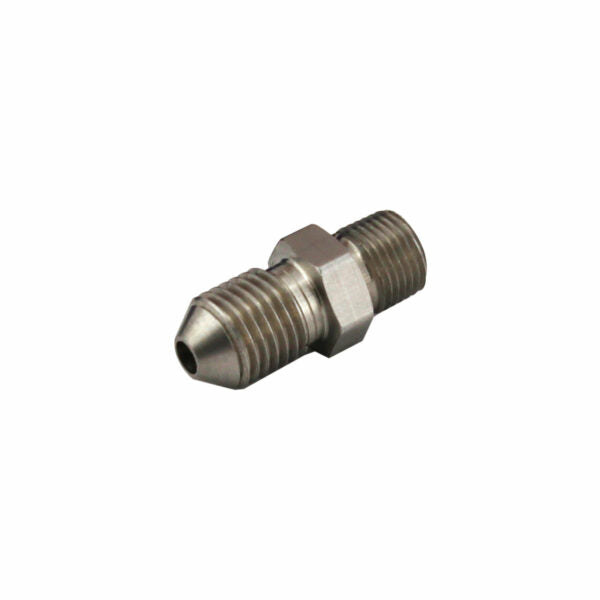 1/8″ NPT to -4AN male – Stainless Steel