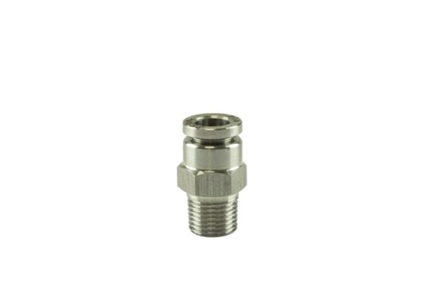 Pushloc Fitting Stainless Steel – 1/8″ NPT to 1/4″ PTC Straight