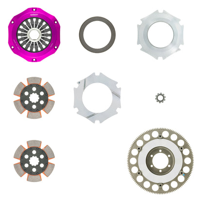 Stage 5 Hyper Compe-D Twin Metallic Clutch and Flywheel Kit, FD3S